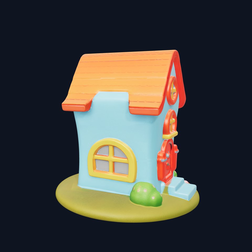 Whimsical Cartoon House Model Pack
